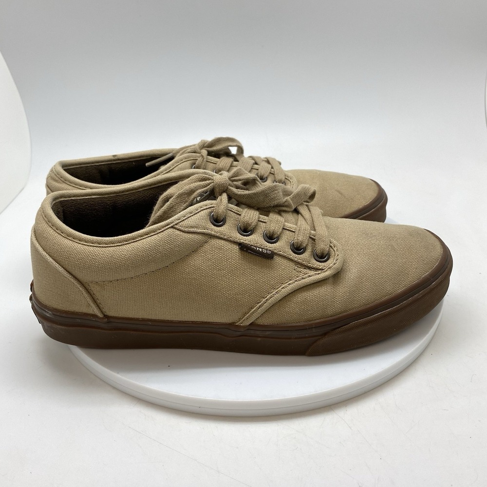 Vans Atwood Mens 9‎ Brown Athletic Skateboard Canvas TB4R Shoes Sneakers